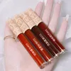 Brillant à lèvres mignon velours glaçure 4 pièces mat longue durée lèvres maquillage pas d'encre tachée Labiales liquide rouge à lèvres brillant à lèvres