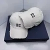 MIU Ball Cap Brand Luxury Brand Baseball Cap 3D LETTRES COLON COULEU