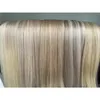 Pizzo Full Shine Clip senza cuciture nei capelli Human 8Pcs 100g PU Tape In Ombre Blonde Color Skin Weft 230617