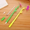 4 stks/partij Leuke Gel Pen Bloem Voor Kinderen Student School Kantoorbenodigdheden Briefpapier Kawaii Schrijven Pennen 0.5mm Zwarte inkt Groothandel