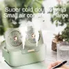 Electric Fans Usb Desktop Air Ultrasonic Mist Portable Water-cooled Spray High Wind Low Noise