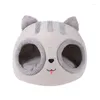 Cat Beds House For Indoor Cats Home Pet Felt Warm Cozy Caves Hut Covered Puppy Houses