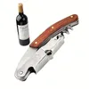 1pc Wine Opener, Professional Waiters Corkscrew, PU Bag, 4.4*1.18inch Bottle Opener And Foil Cutter Gift For Wine Lovers
