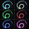 LED in fibra ottica Whip Dance Space Super Glow Modalità effetto singolo colore Girevole per feste danzanti Spettacoli di luci