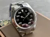 Menwomen tittar på Rolx Topgrade lyxiga män som säljer Air King Highend Quality Rostfritt stål 2813 Sapphire Glass Mirror Automatiska mekaniska armbandsur 116900