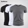 Heren T -shirts 3pcs Tops T -shirt Men Men Mode Trends Fitness T -shirt Zomer O nek Korte mouw B01389 230619