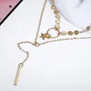 Chains European America Fashion Jewelry Sexy Simple Street Necklace Handmade Sequins Star Tassel Clavicle Circle Hanging Rod Neck Chain