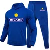 Survêtements pour hommes Ricard Sweat-shirt pour hommes Ensemble 2 pièces Casual Sportswear Hoodies Wear Automne Et Hiver Sportswear Suit 230619