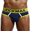 Men's fio dental JOCKMAIL cueca sexy masculina tanga tanga cuecas curtas cuecas gay masculinas abertas sem costas virilha Jockstraps 230619