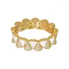 Bracelet Pierre Naturelle Et Pleine Manchette Charme Bracelets Bijoux Cristal De Luxe Mode Punk Lumière Jaune Couleur Amant Bracelets