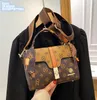 Factory wholesale ladies shoulder bag 2 styles clamshell belt buckle scarf handbag elegant letter printed mobile phone coin purse shaped leather backpack 3042#