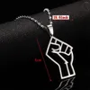 Pendentif Colliers Black Lives Matter Poing Symbole Chaîne Afrique Hyperbole Bijoux Cadeau