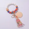 Bracelets porte-clés en Silicone coloré porte-clés pour femmes gland Bracelet Bracelet pendentif porte-clés clés 2023 breloques de voiture en gros