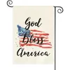 1pc, Colorlife God Bless America 7 월 4 일 애국심 정원 깃발은 미국 별과 줄무늬 외부의 양면, 현충일 독립 기념일 야드 야외