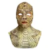 Партийная маски для рептилий Snake Skin Mask с вырезом Creepy Devil Demon Demon Monster Monster