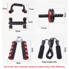 Core Abdominal Trainers Wheel Kit Resistance Bands Push Up Stand Set Jump Rope Grip Exercise Home Gym Fitness Muscle Trainer Suit 230617