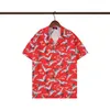 New Summer Short Sleeve Designers Bowling Shirts Men Fashion Colorful Floral Print Dress Shirt Man Regular-Fit Casual Silk Shirt M-3XL bb