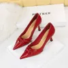 Discothèque Slim High Heels Womens Sexy Party Shoes Ladies Pumps High Heel Dress Shoes Bow Tie Design