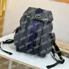 Mens Designer Ophidia Orta Sırt Çantaları Kayış Yürüyüş Paketi G Rucksack Çift Omuz Çantaları Seyahat Toates Kadınlar Sırt Çantası Tuval Çanta