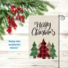 1pc, Merry Christmas Garden Flag Pino (12x18, Double Sided) Xmas Winter Yard Flag Esterno Esterno