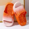 Slipper Summer Children's Slippers Casual Sky Gradient Soft Home Bathoom Non Slip Breathable Girls Boys Shoes 230619