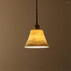 Pendellampor loft stil antik LED -lampor retro mässing keramisk hängande lampa matsal bar dekor hem belysning armatur