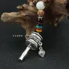 Naszyjniki wiszące nepal buddyjskie mala drewniane koraliki tybetańskie sześć znaków mantra koło modlitewne bohemian boho buddha Lucky Jewelry