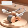 Core Abdominal Trainers Twowheel Rebound Bauchstärkungsrad flache Platte Übung Ellenbogenstütze für Männer und Frauen 230617