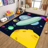 Play Mats 3D Space Planet Tapete de quarto infantil para sala de estar Quarto Tapete antiderrapante para decoração de casa Jogos infantis Tapete rastejante 230619