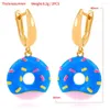 Dangle Boucles D'oreilles Doux Et Romantique Japonais Exquis Dessert Fille Mignon Doux Amusant Simulation Donut Fait À La Main