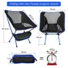 Camp Furniture Travel Ultralight Folding Chair Superhard High Load 150kg Outdoor Camping Portable Beach Hiking Picnic Seat Fishing Tools 230617