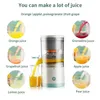 Fruit Groente Gereedschap Multifunctionele USB Oranje Juicer Oplaadbare Huishoudelijke Sapmachine Mini Juicer Cup Draagbare Fruit Elektrische Juicer 230617