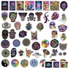 Car Stickers 50Pcs/Lot Cartoon Psychedelic Sticker Hippie Aesthetic Art Graffiti Decals Skateboard Fridge Guitar Diy Drop Delivery M Dh8Tn