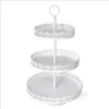 3 tier Cake Stand Set Round Metal Cupcake Dessert Display Pedestal Wedding Party Display Table Decoration