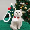 猫のベッドベッドハウスクリスマスツリーの形状犬小屋洗えるマット子猫洞窟冬の温かいペット猫犬のアクセサリー