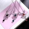 Pendant Necklaces Vintage Gothic Spider Necklace Halloween Crystal Punk Style Reptile Animal Jewelry Gifts For Woman Girls