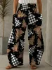 Damesbroek Tie-Dye 2023 Zomer Dames 3D Gedrukte kleurcirkelpatroon Insert Pocket Pocket Casual Sportswear Loose Large