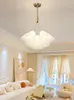 펜던트 램프 백합 밸리 램프 프랑스 스타일 크리에이티브 아트 플라워 홀 조명 현대 간단한 가벼운 고급 거실 메인