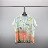 2# Luksusowe koszule designerskie męskie geometryczne nadruk do kręgli koszulka Hawaje kwiatowe Koszulki Mężczyźni Slim Fit Fit Short Sleeve M-XXXL# 01