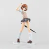 Figurines Majutsu Index Toaru Kagaku Railgun, uniforme scolaire Misaka Mikoto, figurine d'action animée en PVC, modèle cadeau pour enfants 240308