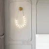 Lampa ścienna Zbuduj nasz domowy fantazyjny naszyjnik lekki dekoracje kinkietowe Arandela Externa dla nocnego sklepu salon