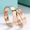 2023 NOUVEAU AVEC BOÎTE Designer Ring s925 Même Couple Anneaux Trois Diamants et Version Anneau Simple pour Hommes et Femmes INS Vent Couple Anneau
