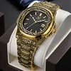 2022NEW ONOLA designer quartz watch men 2019 unique gift wristwatch waterproof fashion casual Vintage golden classic luxury watch 257c