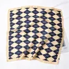 Sjaals 70x70 cm Vrouwen Multifunctionele Polyester Zijden Sjaal Plaid Gedrukt Satijn Kleine Vierkante Wraps Sjaal Halsdoek Hoofdbanden