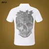 NUEVO PP Hombres Polo Camisa Verano Calavera Diamante Phillip Llano Manga corta Diseñador Camiseta Harajuku Camiseta Marca Calaveras Imprimir Tops Streetwear FP9013