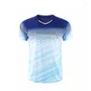 Fatos de treino masculinos Badminton Camisa de manga curta Shorts respiráveis de secagem rápida Fato de treino para competição Roupas esportivas masculinas