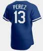 Baseballtrikot KC Bobby Witt Jr. Salvador Perez MJ Melendez Vinnie Pasquantino George Brett Bo Jackson Edward Olivares Michael Massey Nick Pratto Royal Zack Greinke