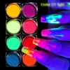 Nagel Glitter 1 Doos Fluorescerend Poeder Geel Groen Neon Pigment Kleurrijke Art Dust Manicure Voor 3D Decoratie