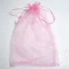 100 pièces grands sacs d'emballage en Organza pochettes à bijoux faveurs de mariage sac cadeau de fête de noël 20x30 cm 7 8x11 8 pouces 204O