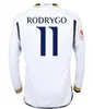 2023 2024レアルマドリード長袖サッカージャージ23 24 Valverde Alaba Vini Jr Modric Kroos Camavinga Bellingham Rodrgo Camiseta Football Shirdバージョン